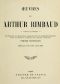 [Gutenberg 56708] • Oeuvres de Arthur Rimbaud / Vers et proses